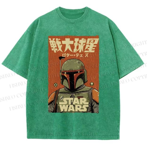 Unisex Star Wars Printed Washed Tee