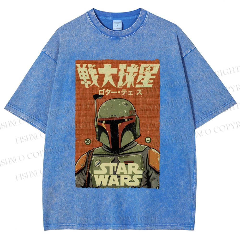 Unisex Star Wars Printed Washed Tee