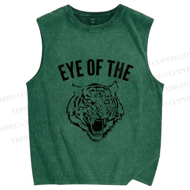 Unisex Rocky: Eye Of The Tiger Printed Washed Tank Top
