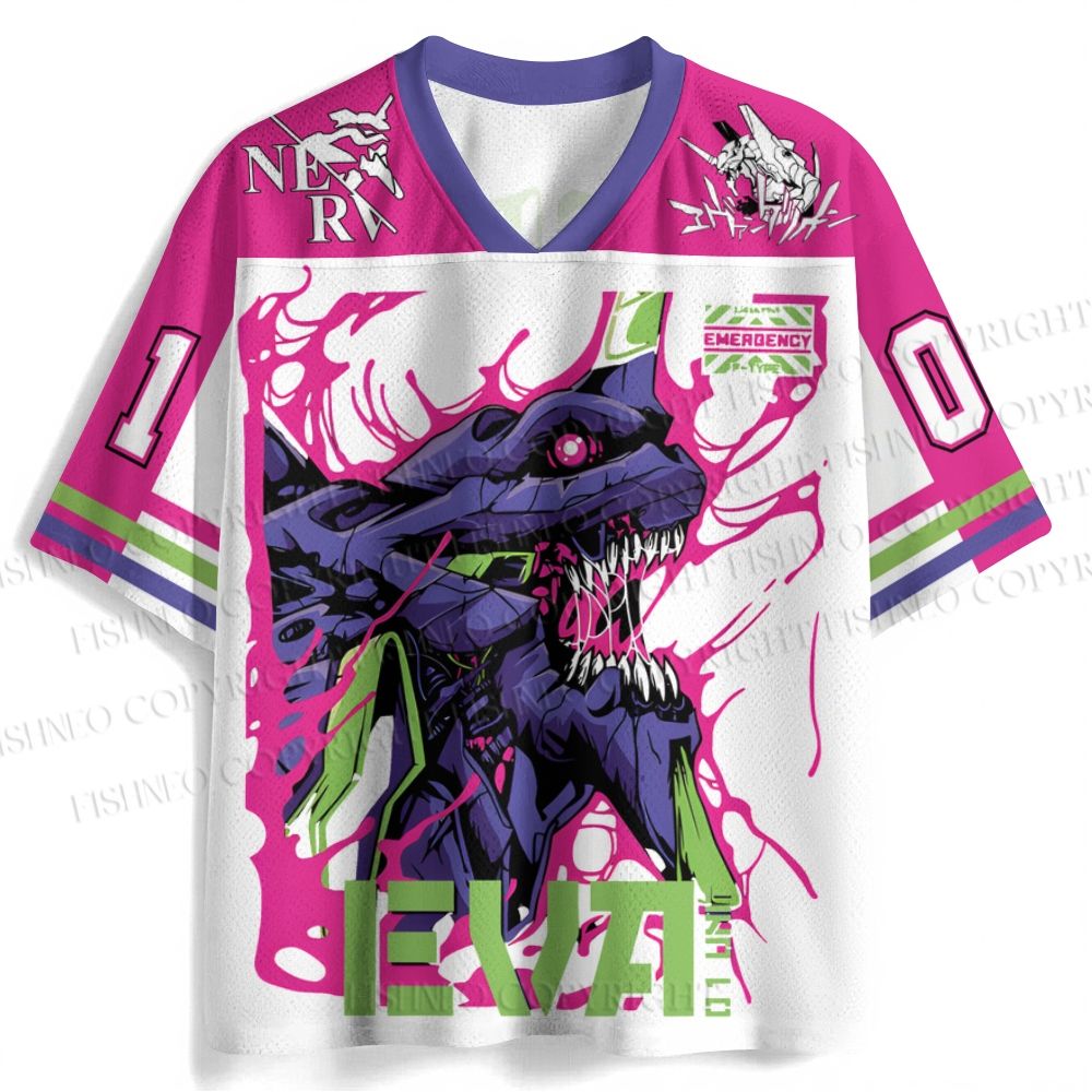 Neon Genesis Evangelion Unit 01 Jersey Shirts
