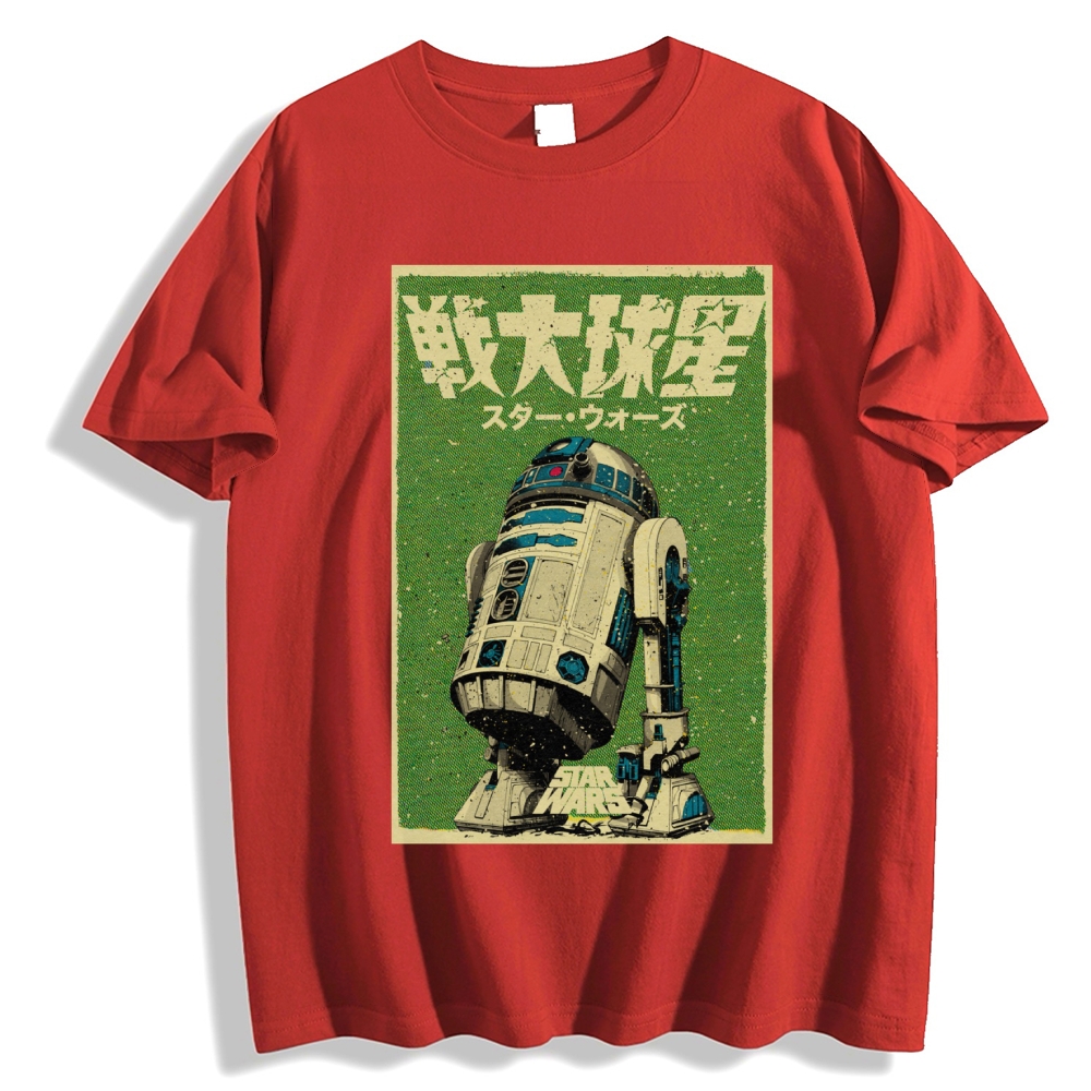 R2D2 Japanese Cotton casual T-shirt