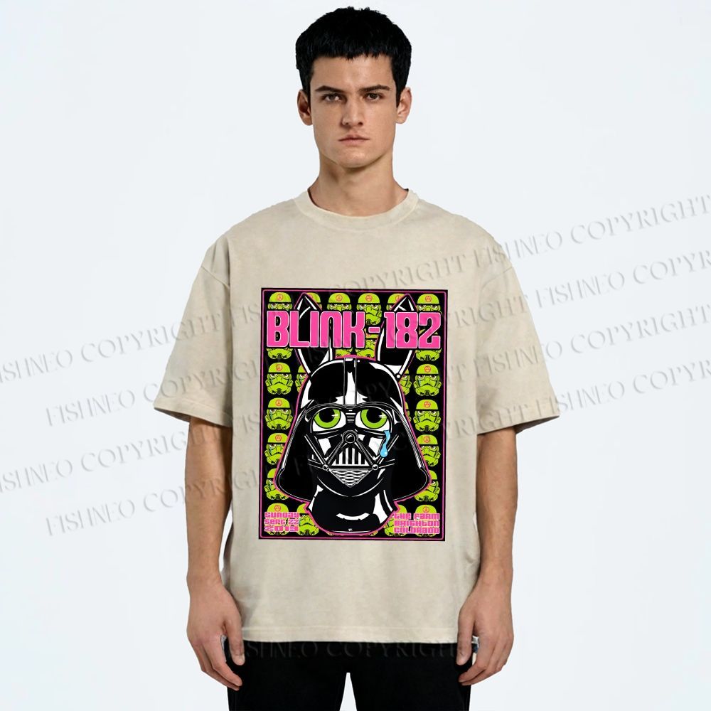 Unisex Blink-182 Printed Washed Tee