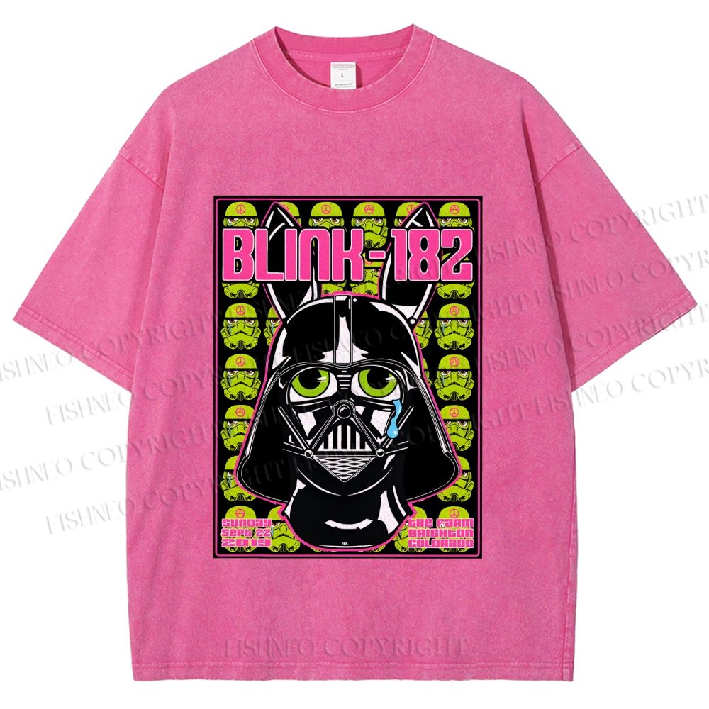 Unisex Blink-182 Printed Washed Tee
