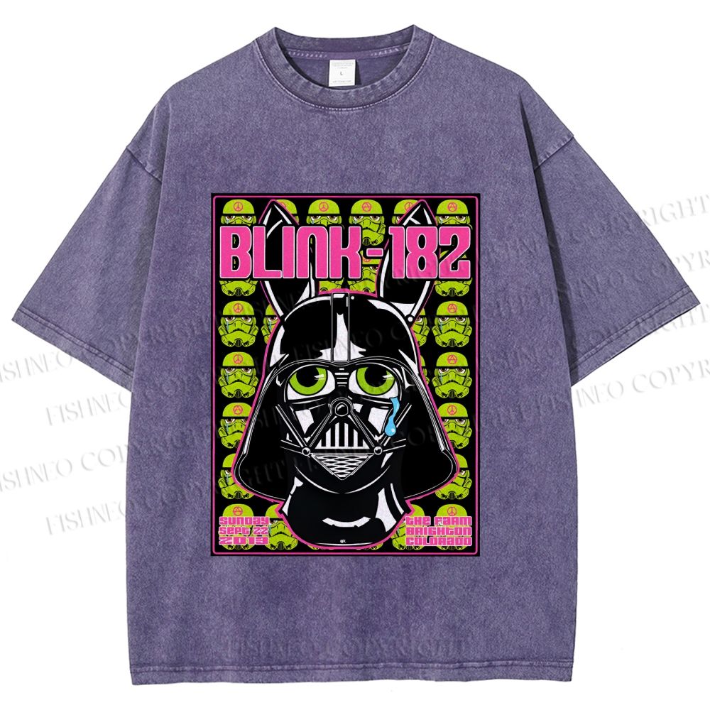 Unisex Blink-182 Printed Washed Tee