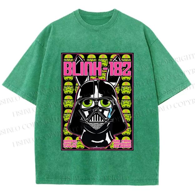 Unisex Blink-182 Printed Washed Tee