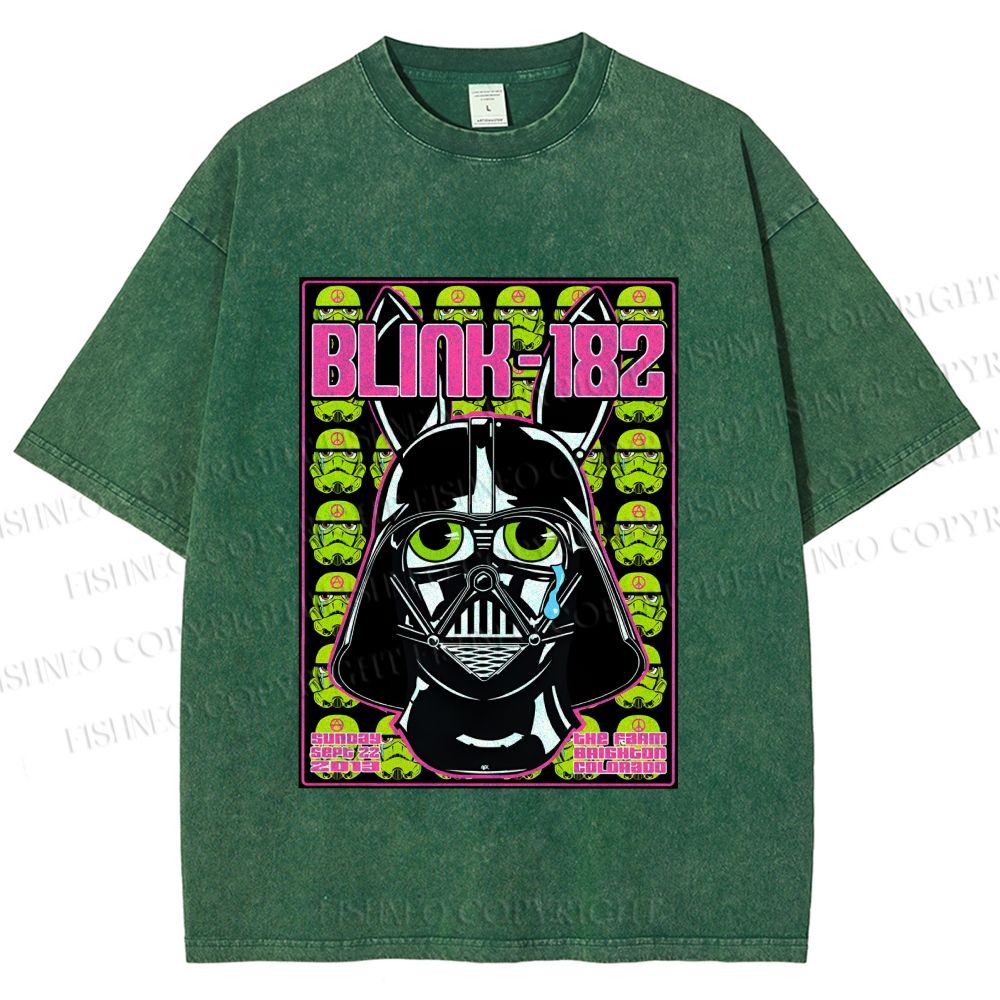 Unisex Blink-182 Printed Washed Tee