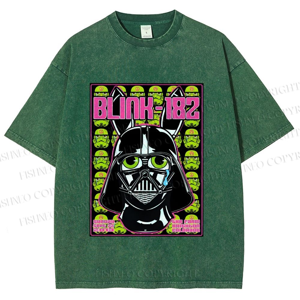 Unisex Blink-182 Printed Washed Tee