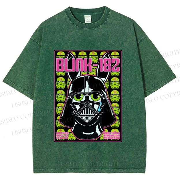 Unisex Blink-182 Printed Washed Tee