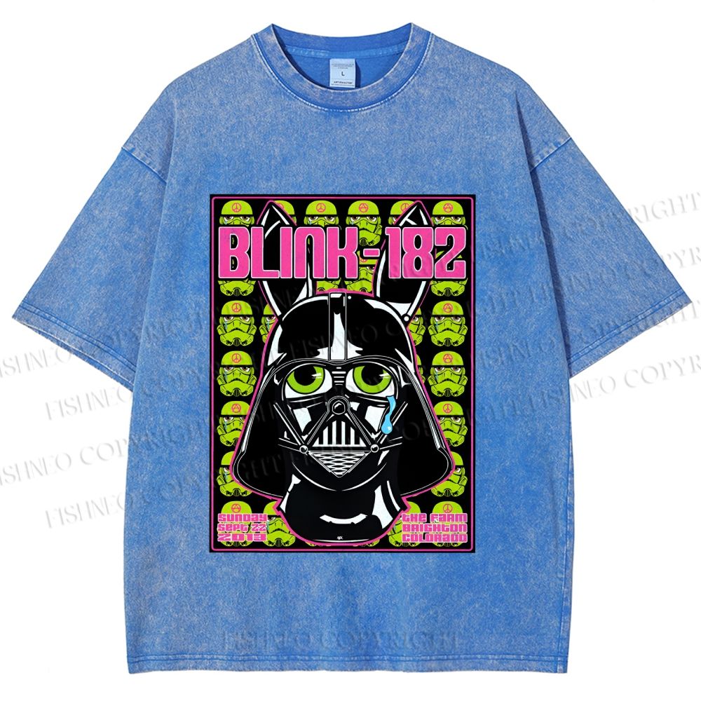 Unisex Blink-182 Printed Washed Tee