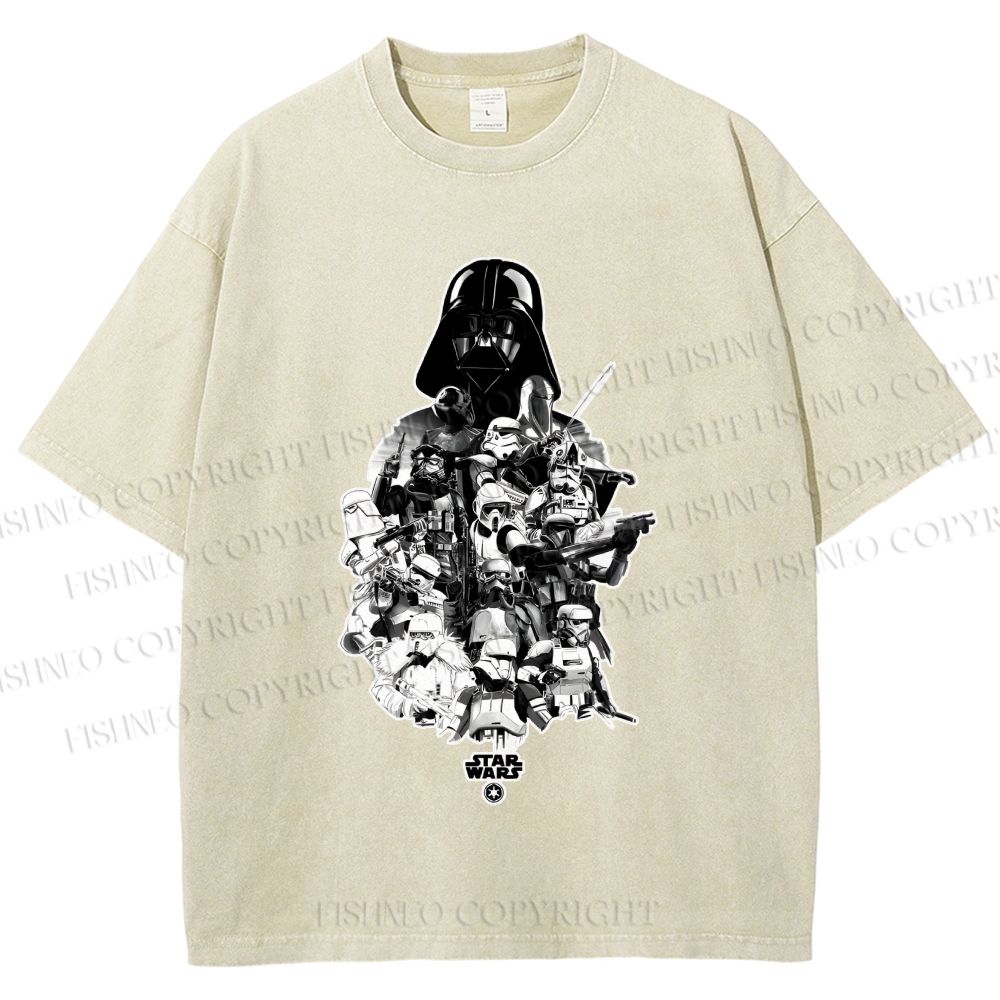 Unisex Star Wars Darth Vader Printed Washed Tee