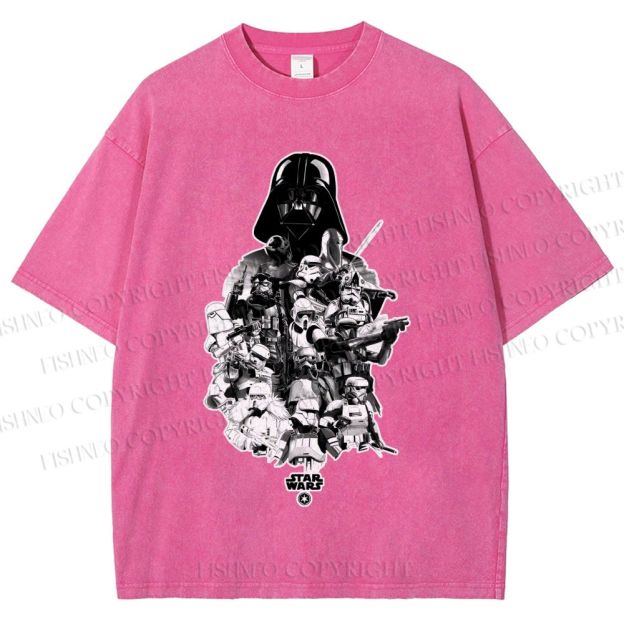 Unisex Star Wars Darth Vader Printed Washed Tee
