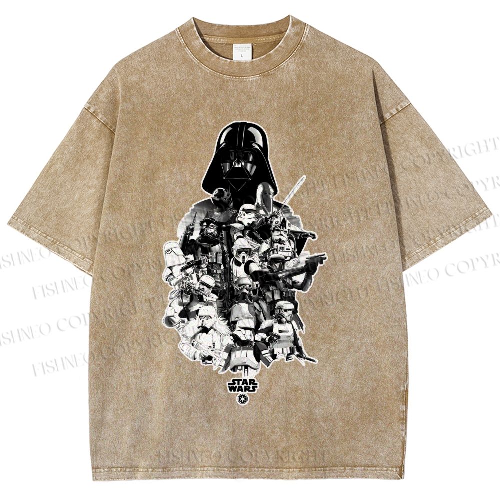 Unisex Star Wars Darth Vader Printed Washed Tee