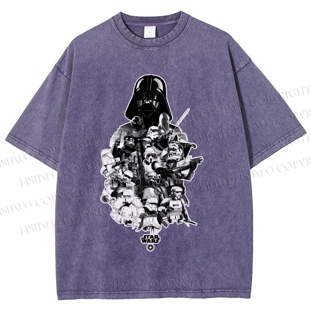 Unisex Star Wars Darth Vader Printed Washed Tee
