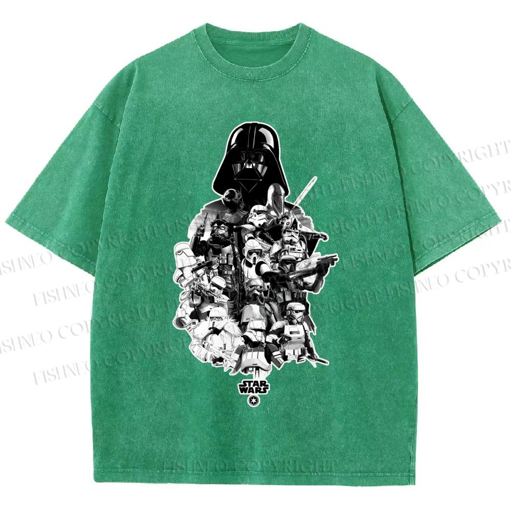 Unisex Star Wars Darth Vader Printed Washed Tee