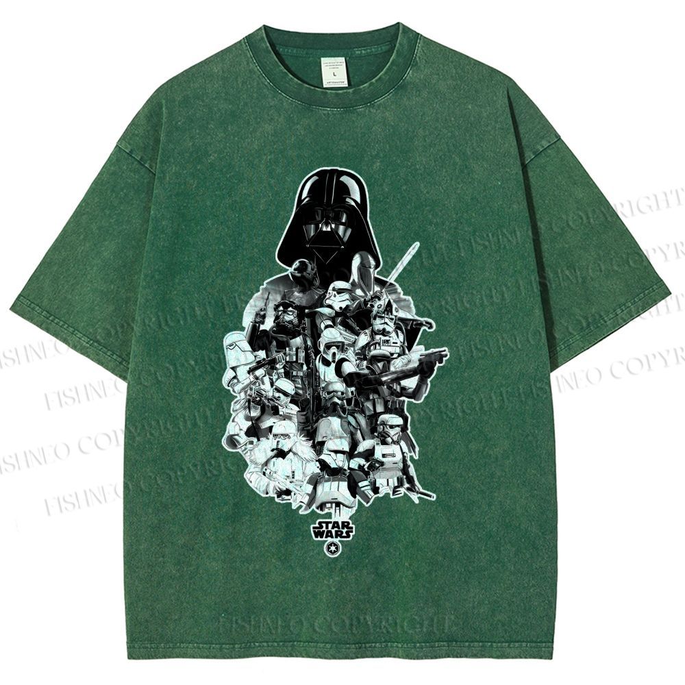 Unisex Star Wars Darth Vader Printed Washed Tee
