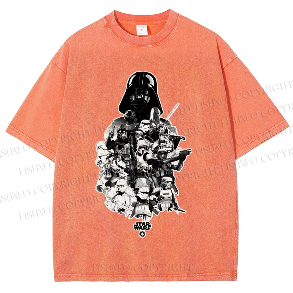 Unisex Star Wars Darth Vader Printed Washed Tee