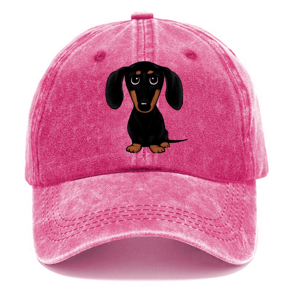 Retro Dachshund Classic Cap