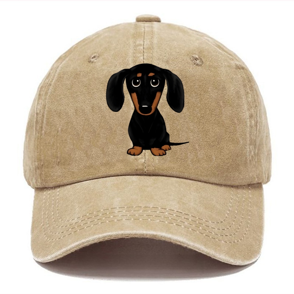Retro Dachshund Classic Cap