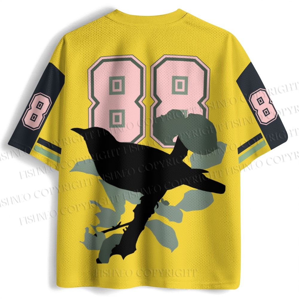Vintage Bird in Flowers Jersey Shirts