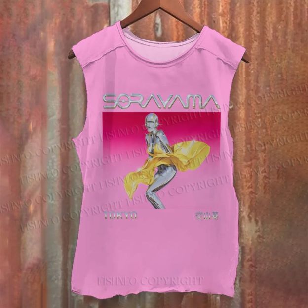 Unisex Sorayama Hajime Ex Machina Casual Printed Tank Top