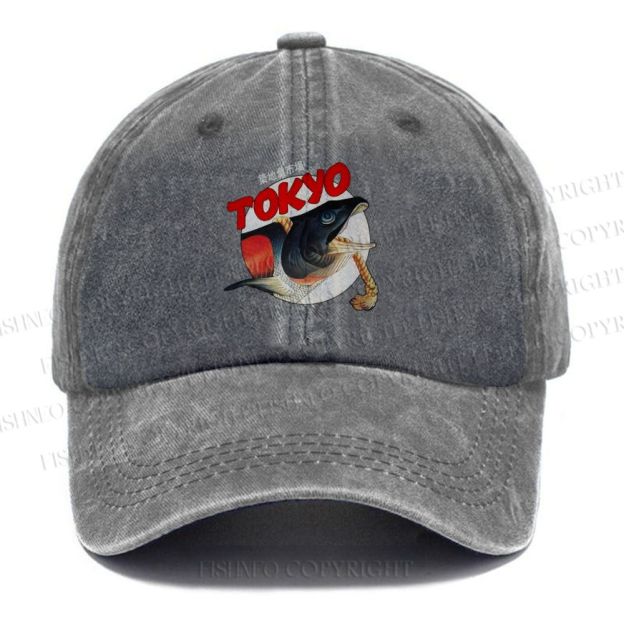  Vintage Japanese Tsukiji Fish Market Washed Cap