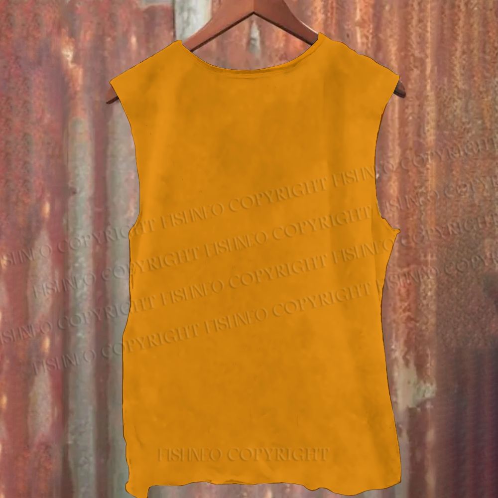 Unisex Casual Tiger Face Woman Printed Tank Top