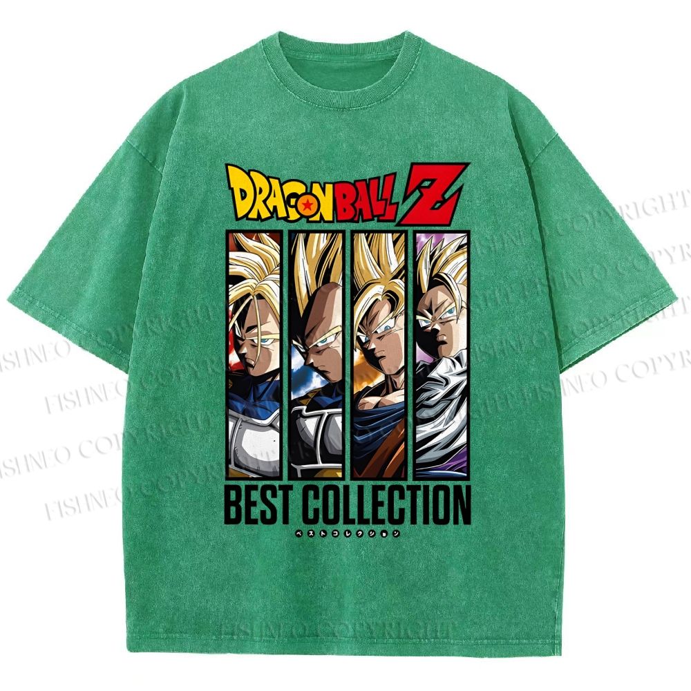 Unisex Dragon Ball Printed Washed Tee