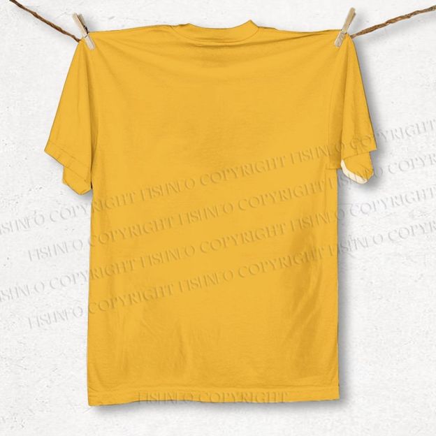 Unisex Vintage Bird in Tree Printed Classic Cotton T-shirt