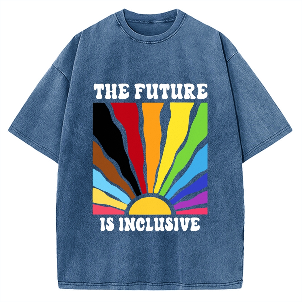 Pride Future Is Inclusive Vintage Washed T-shirt