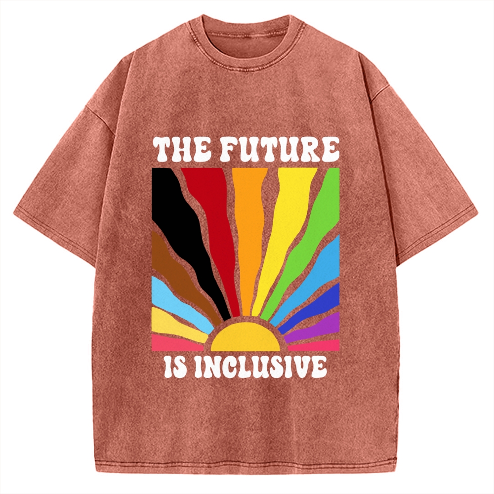 Pride Future Is Inclusive Vintage Washed T-shirt