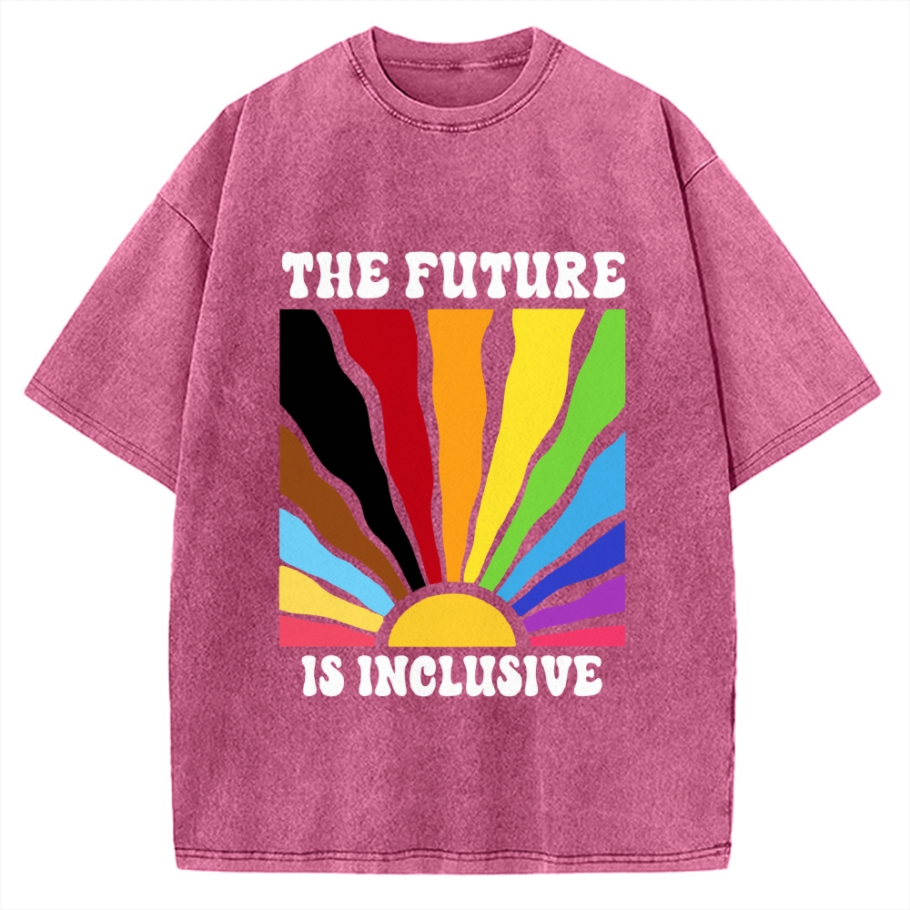 Pride Future Is Inclusive Vintage Washed T-shirt