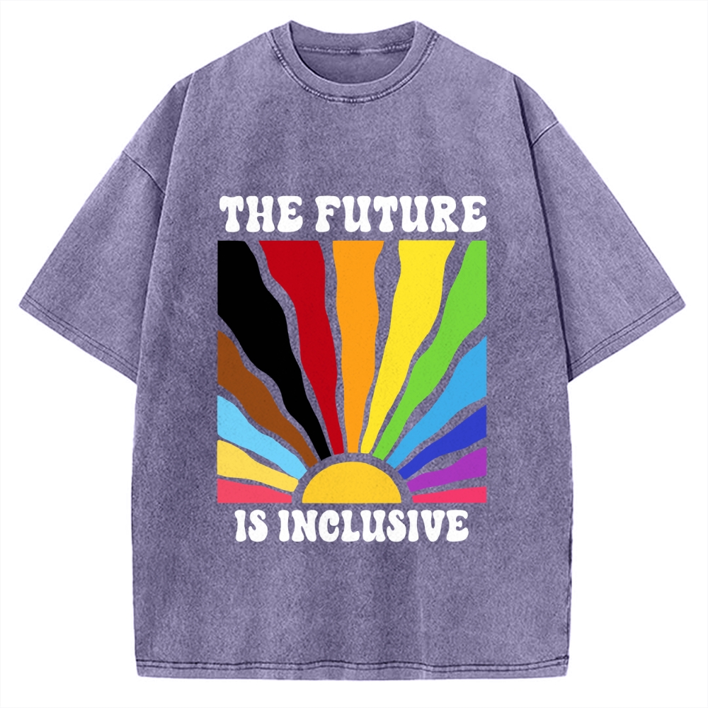 Pride Future Is Inclusive Vintage Washed T-shirt