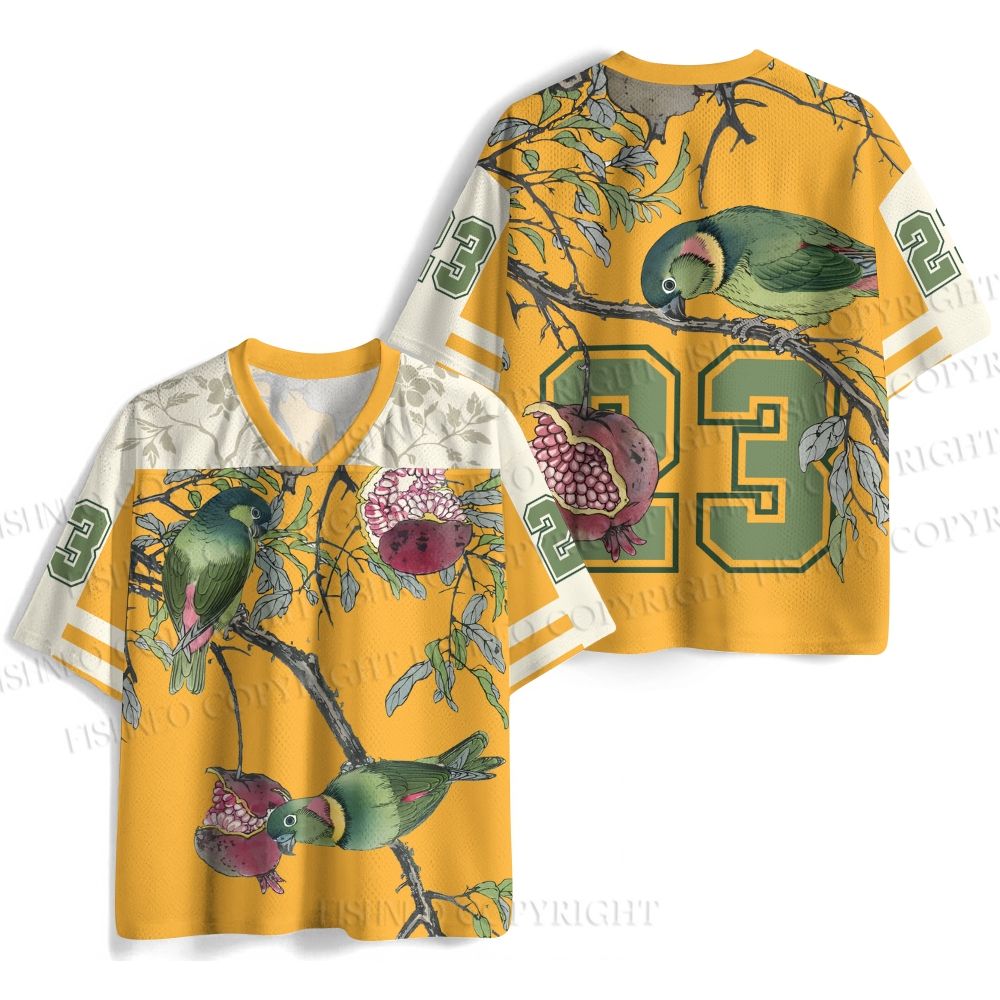 Vintage Bird in Tree Jersey Shirts