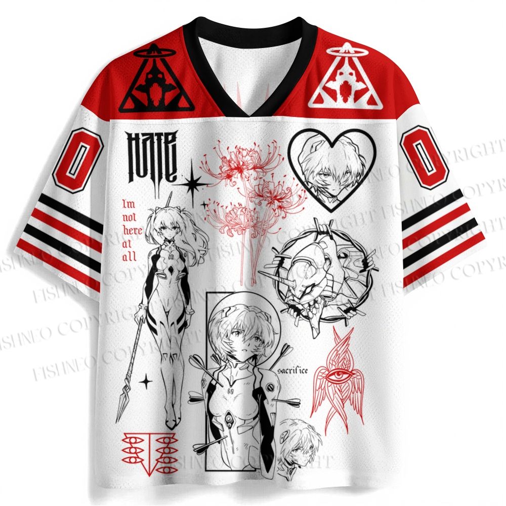 Neon Genesis Evangelion Jersey Shirts