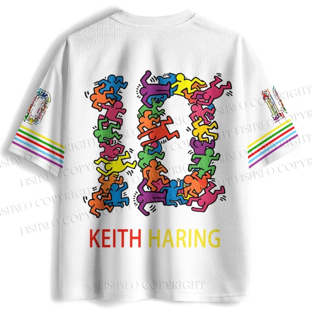 Keith Haring Acrobats Printed Jersey Shirts