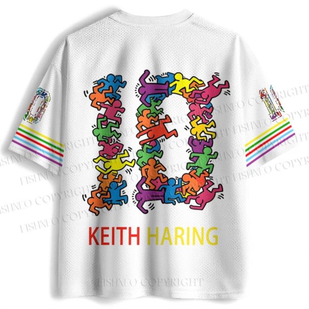 Keith Haring Acrobats Printed Jersey Shirts
