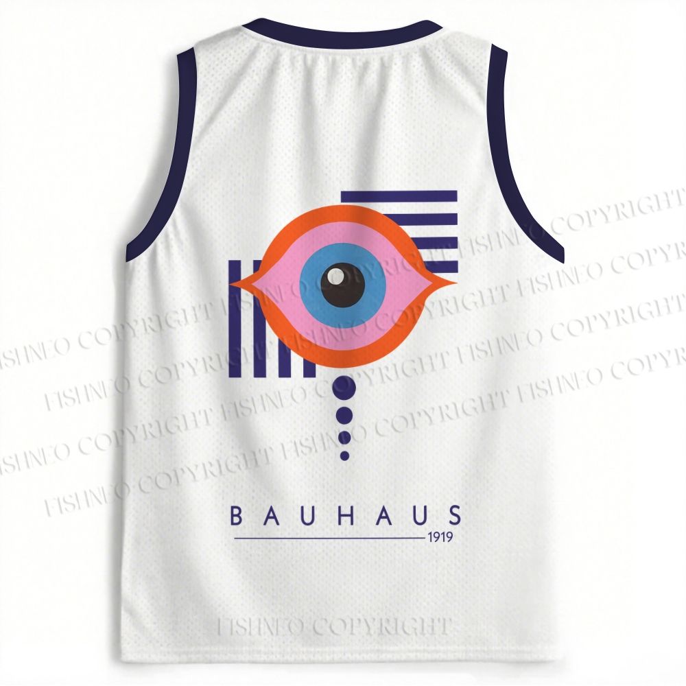 Unisex bauhaus eye printed Jersey Tank