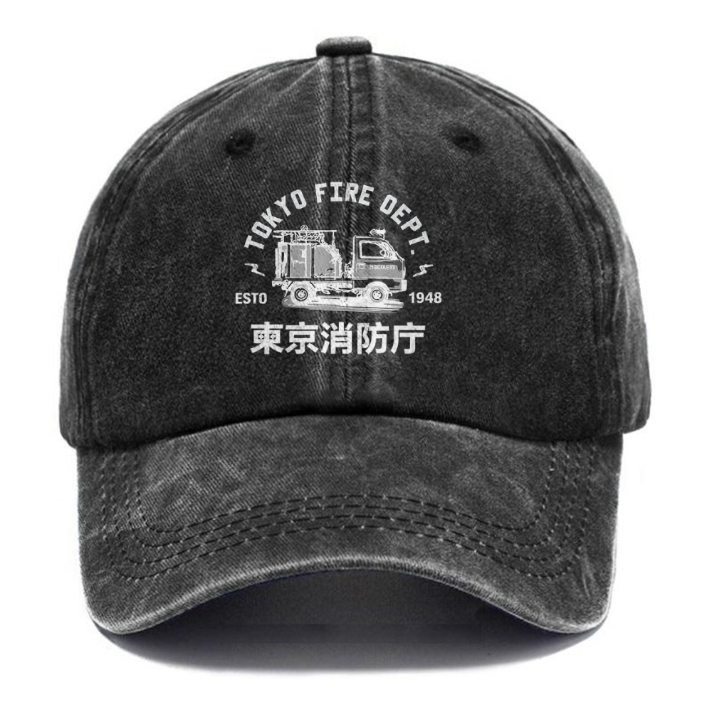 Tokyo Fire Dept Washed Cap