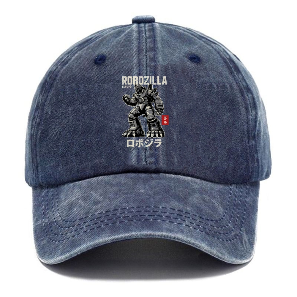  RoboZilla Manga Japanese Washed Cap