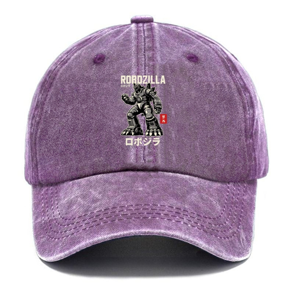  RoboZilla Manga Japanese Washed Cap