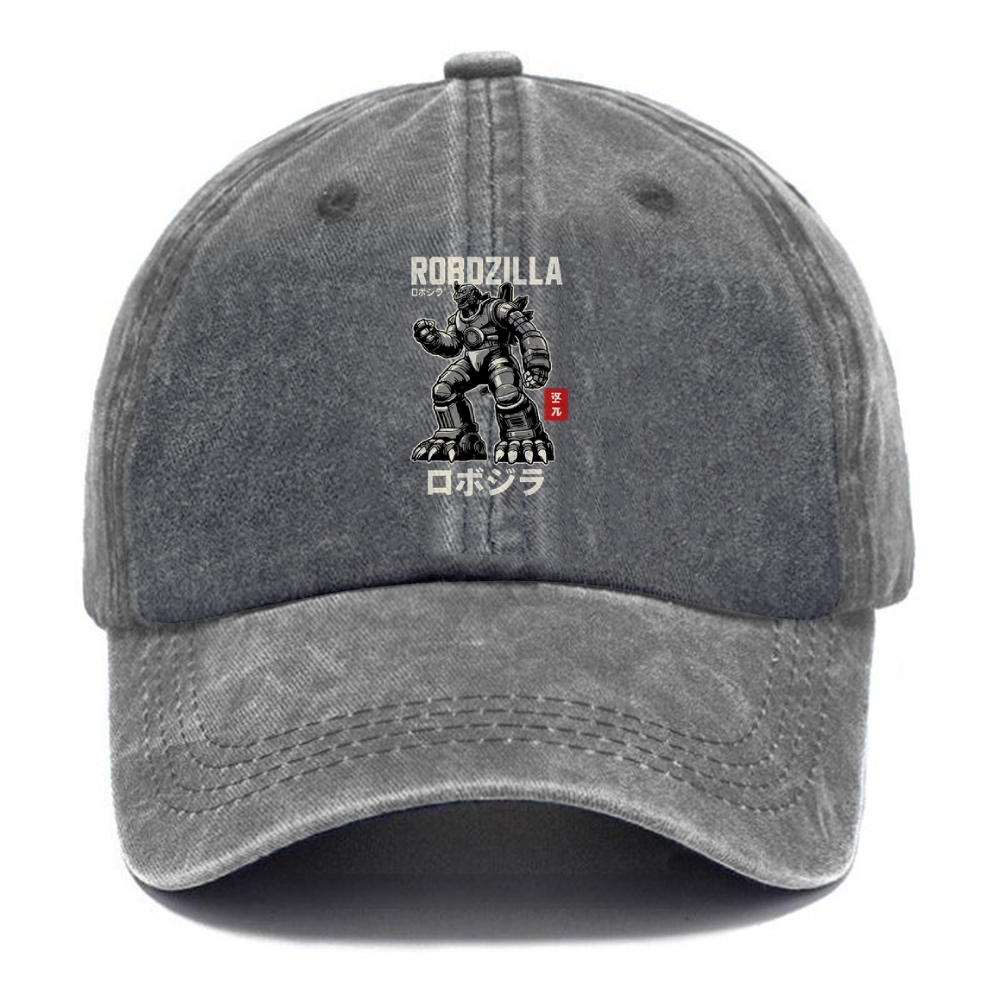  RoboZilla Manga Japanese Washed Cap