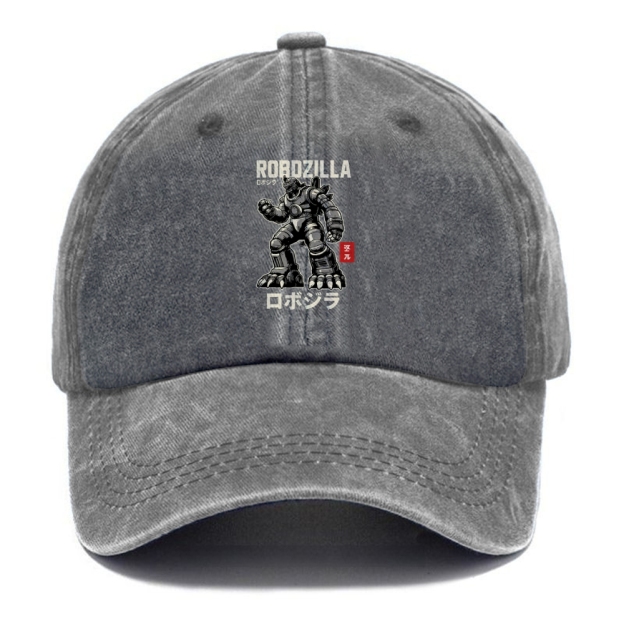  RoboZilla Manga Japanese Washed Cap