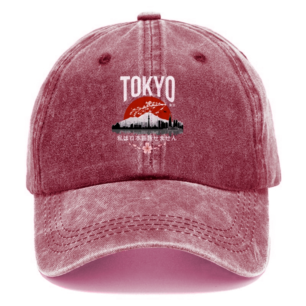  I don’t speak Japanese Washed Cap