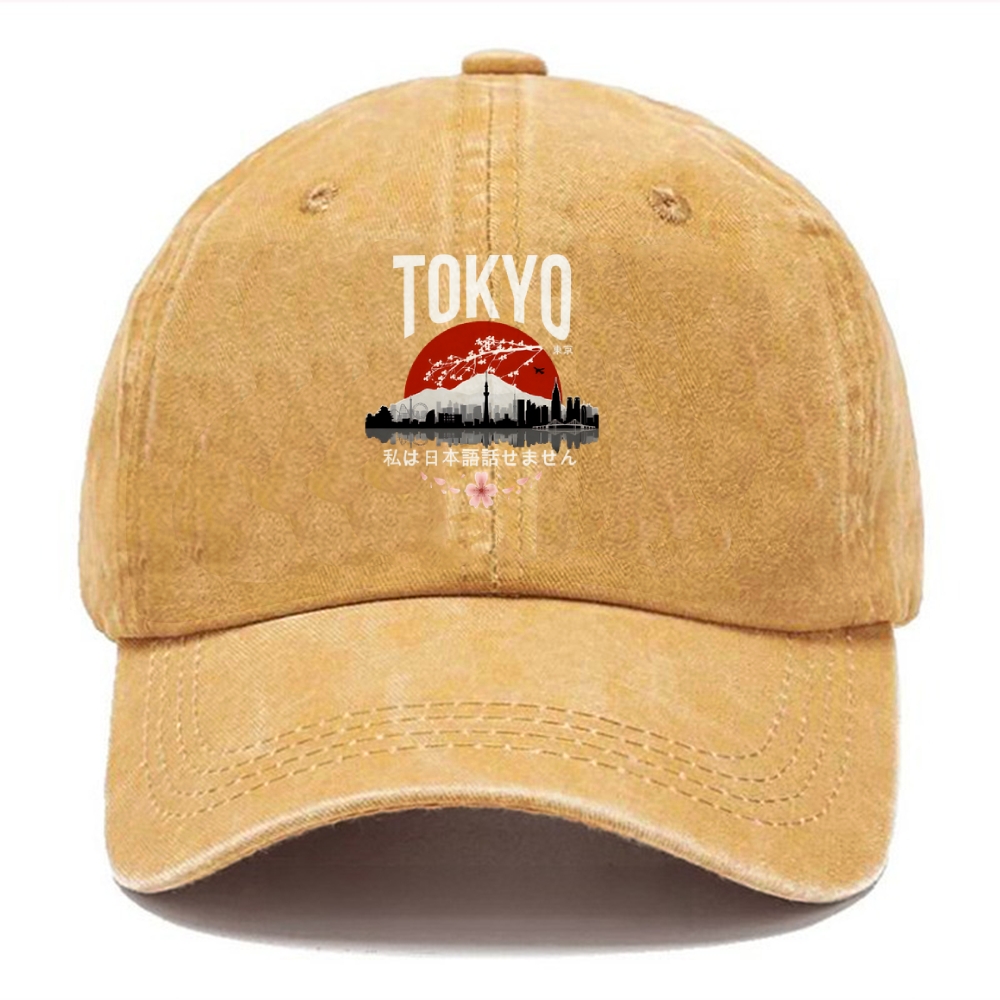  I don’t speak Japanese Washed Cap
