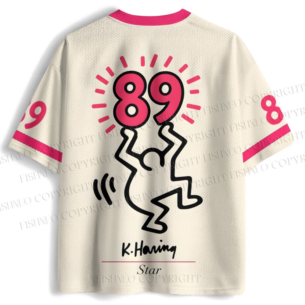 Keith Haring Star Printed Jersey Shirts