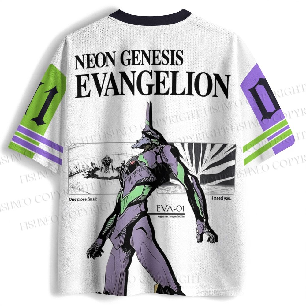 Neon Genesis Evangelion Unit 01 Jersey Shirts