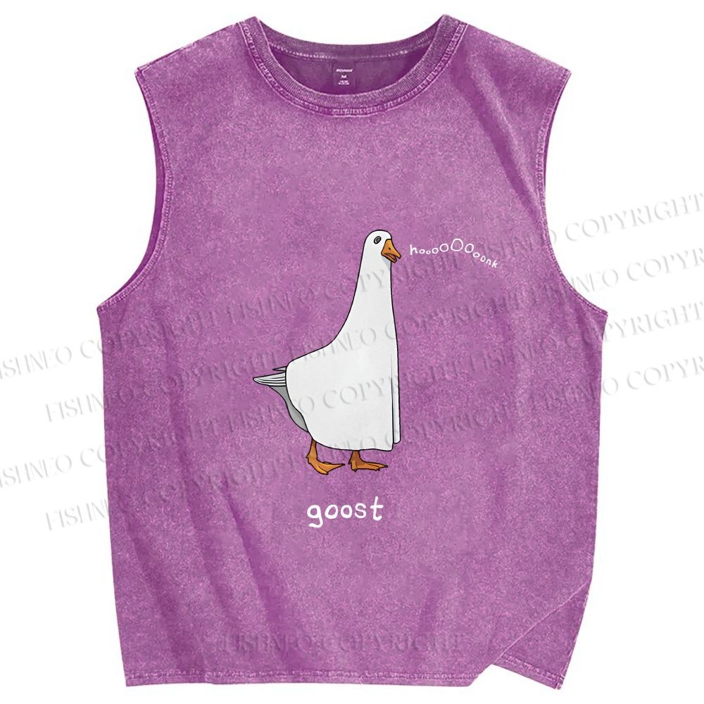 Unisex Goost Goose Printed Washed Tank Top