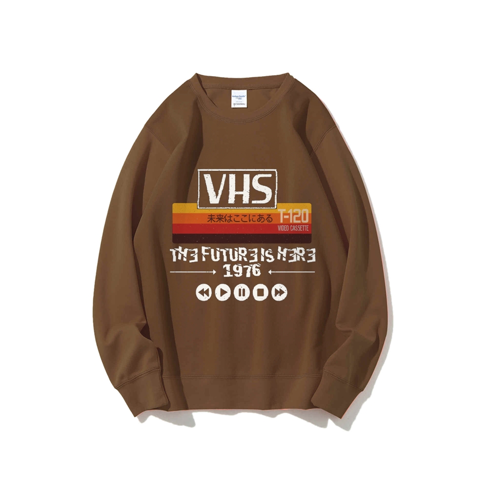 The Future Is Here T-120 Retro VHS Japanese Cotton Sweatshirt