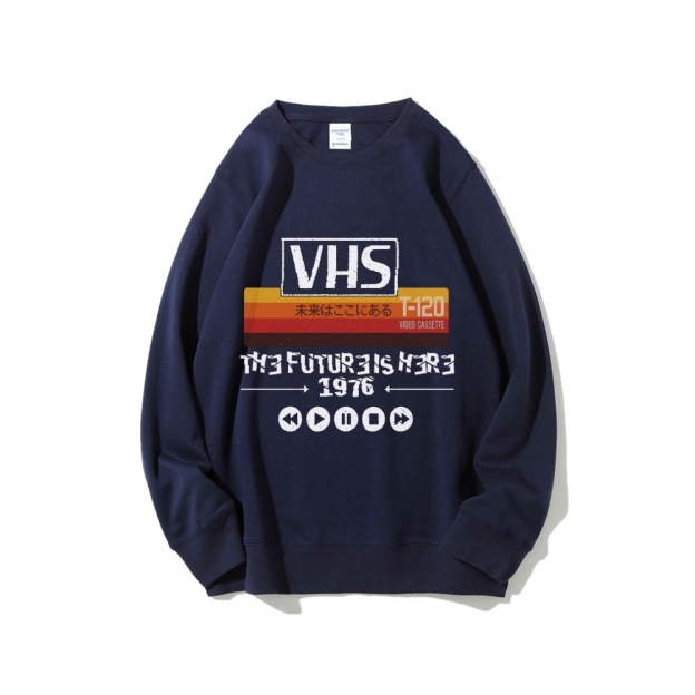 The Future Is Here T-120 Retro VHS Japanese Cotton Sweatshirt
