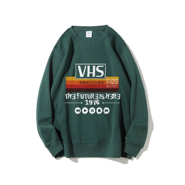 The Future Is Here T-120 Retro VHS Japanese Cotton Sweatshirt